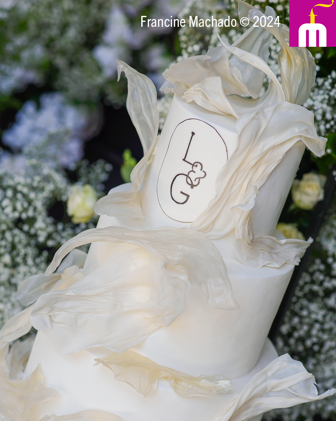Francine Machado – Cake & Design – Bolos e Doces – Bolo de casamento com 4 andares – Fazenda Fortaleza – Taubaté, SP