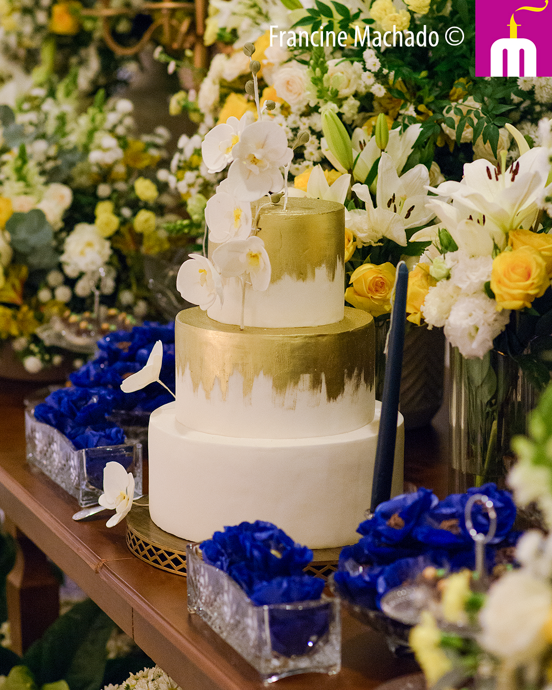 Francine Machado – Cake & Design – Bolos e Doces – Casamento Espaço Casa Branca – Jacareí – SP