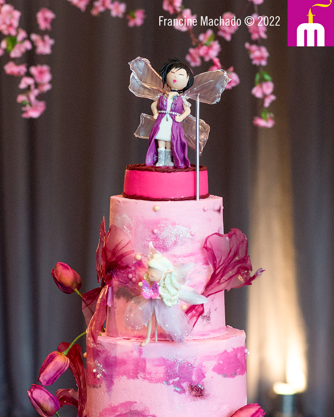 Francine Machado – Cake & Design – Bolos e Doces – Bolo de 3 andares para aniversário infantil de 6 anos – Espaço LeSix – Jacareí, SP