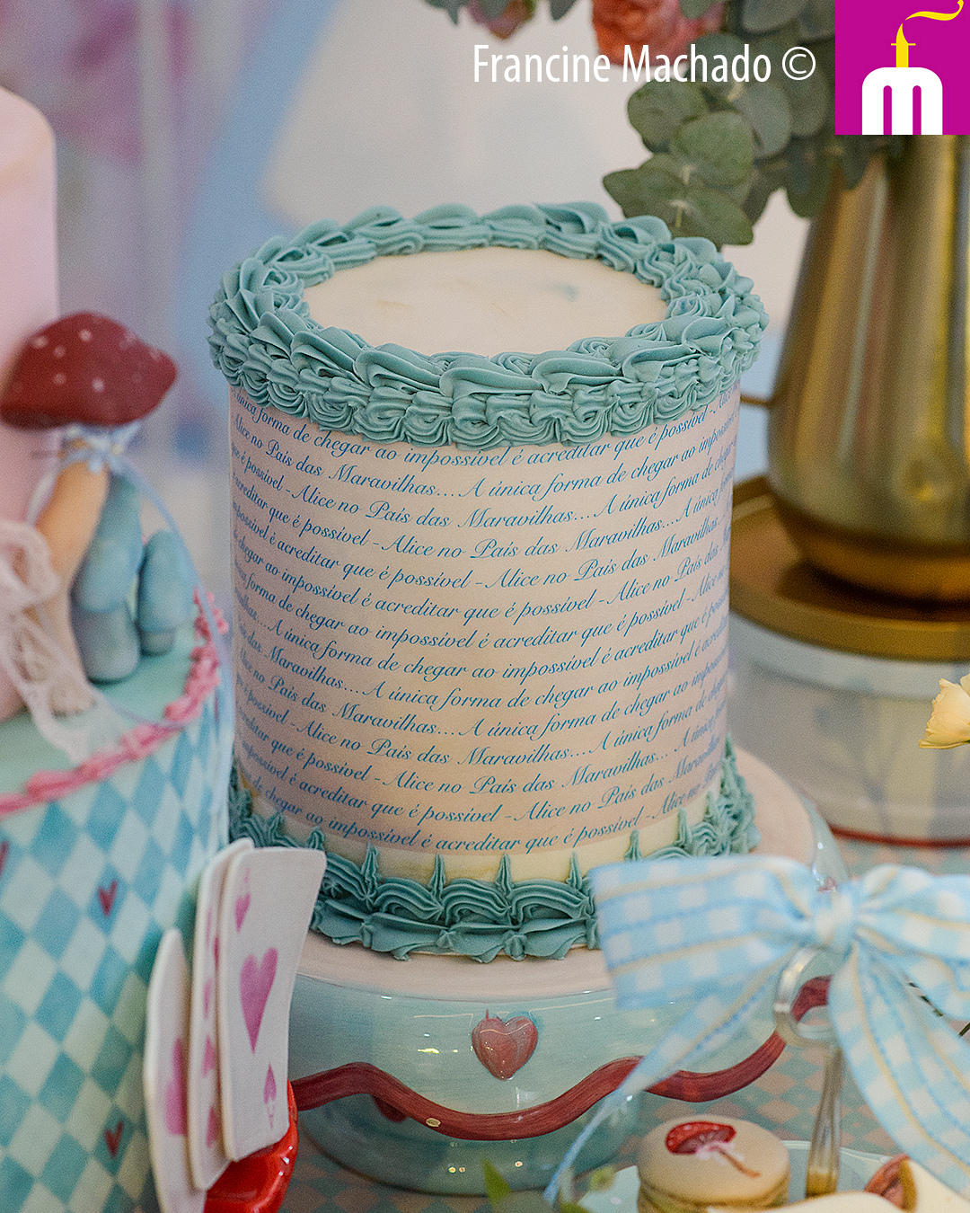 Francine Machado – Cake & Design – Bolos e Doces – Alice no País das Maravilhas – Spazio Golf – São José dos Campos, SP