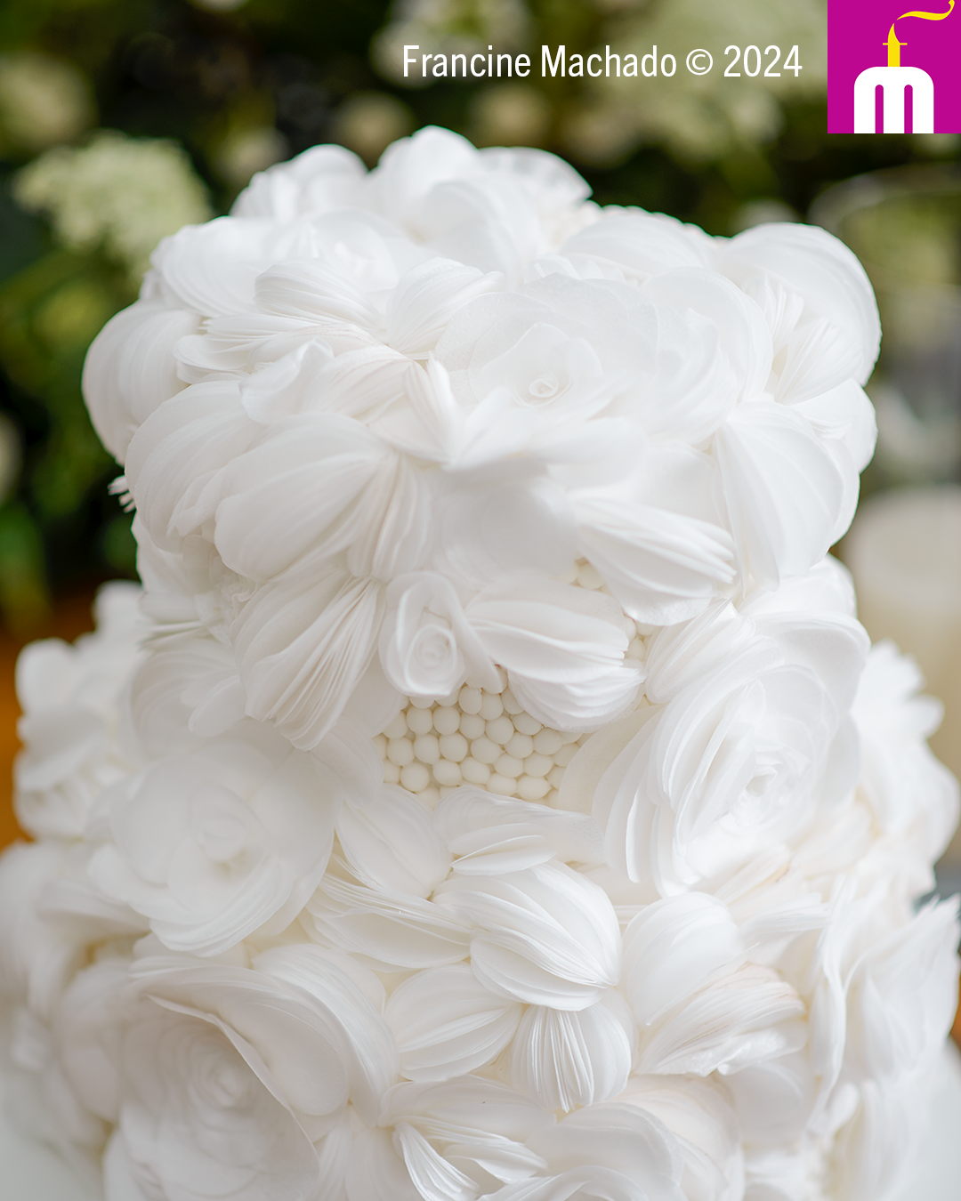 Francine Machado – Cake & Design – Bolos e Doces – Bolo de casamento com 2 andares – Casa Giardino, Mogi das Cruzes, SP