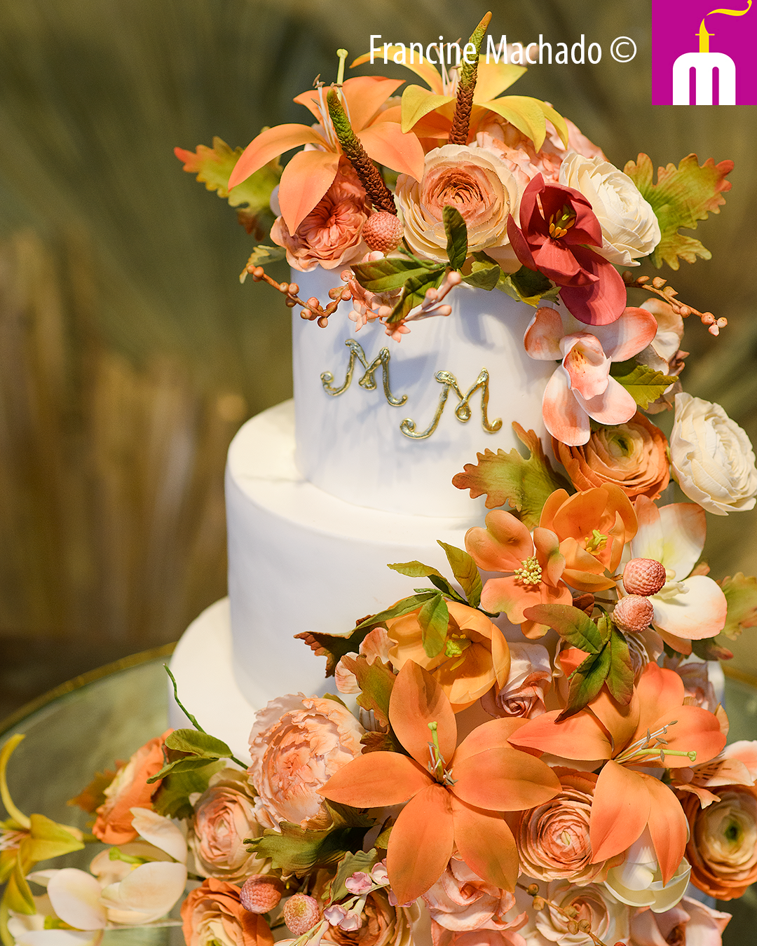 Francine Machado – Cake & Design – Bolos e Doces – Casamento Espaço Beira Rio – São José dos Campos, SP