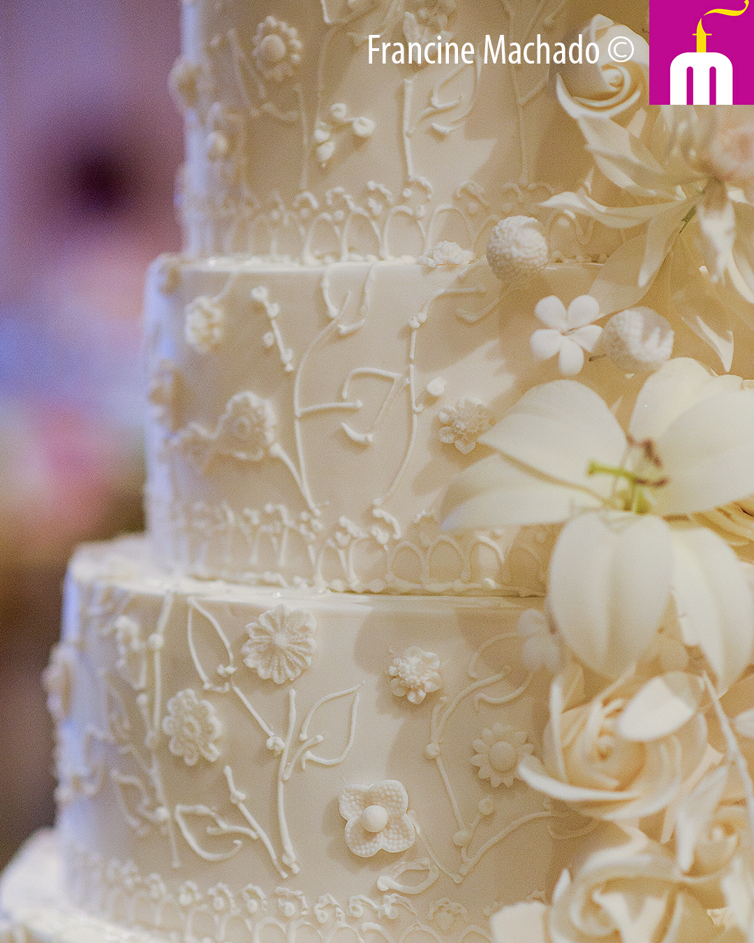 Francine Machado – Cake & Design – Bolos e Doces – Bolo para Casamento com 6 andares – Espaço LeSix – Jacareí – SP