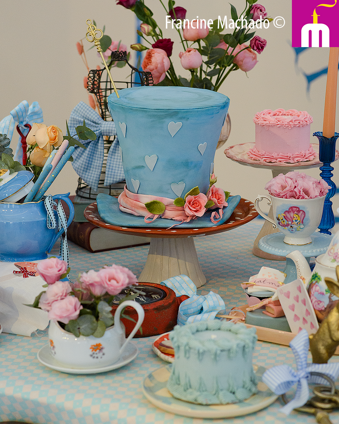Francine Machado – Cake & Design – Bolos e Doces – Alice no País das Maravilhas – Spazio Golf – São José dos Campos, SP