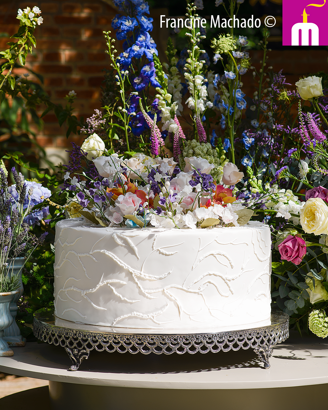 Francine Machado – Cake & Design – Bolos e Doces – Bolo de Casamento – Fazenda Vila Rica – Itatiba, SP
