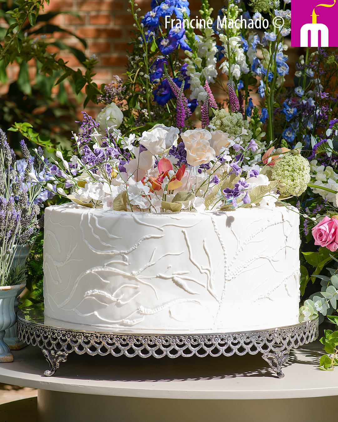 Francine Machado – Cake & Design – Bolos e Doces – Bolo de Casamento – Fazenda Vila Rica – Itatiba, SP