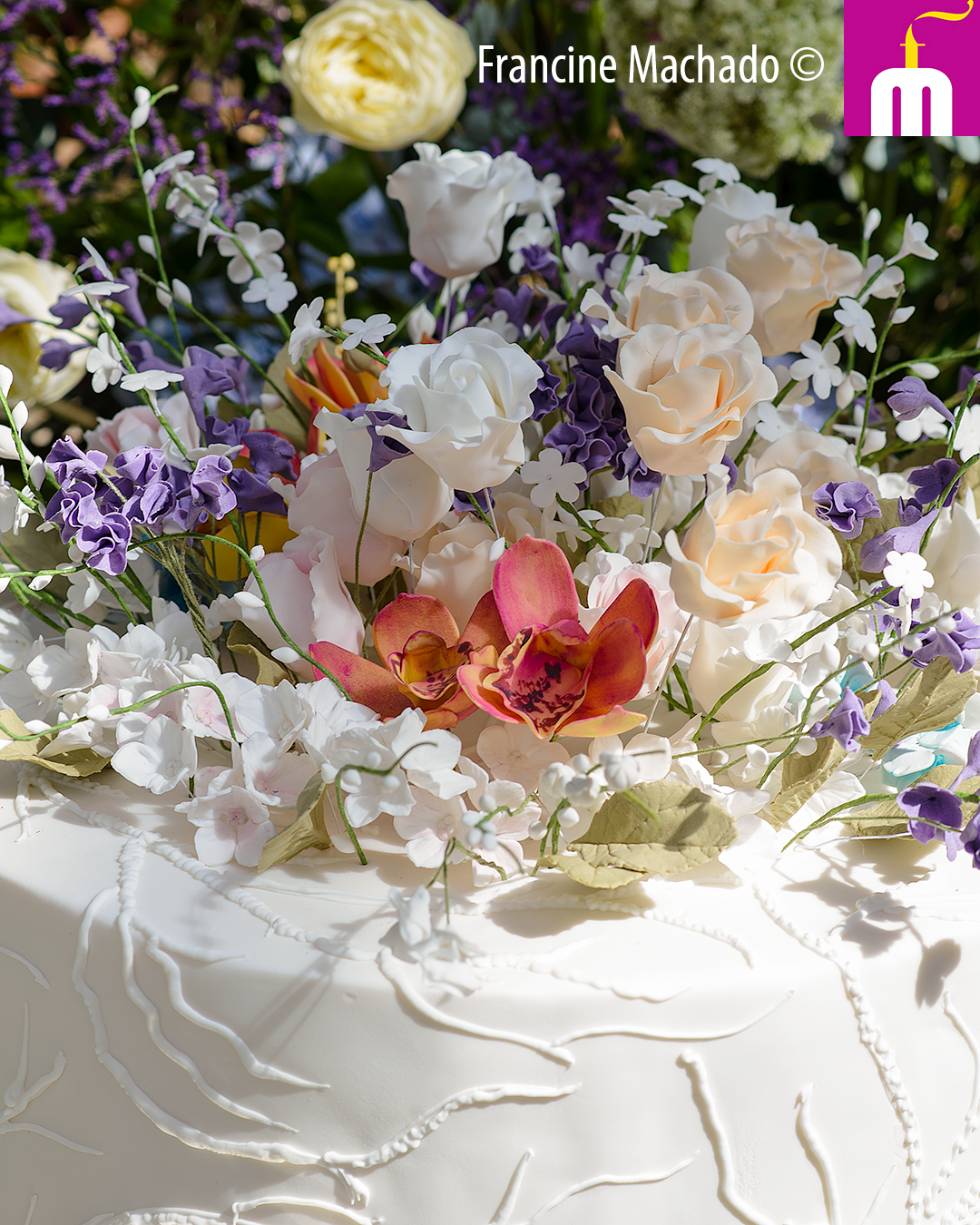Francine Machado – Cake & Design – Bolos e Doces – Bolo de Casamento – Fazenda Vila Rica – Itatiba, SP