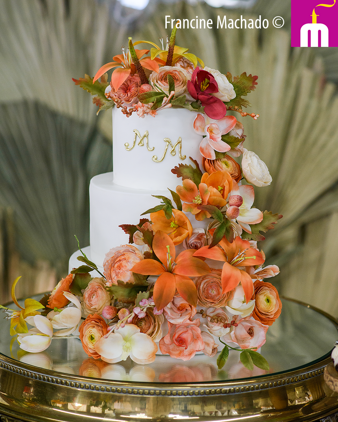 Francine Machado – Cake & Design – Bolos e Doces – Casamento Espaço Beira Rio – São José dos Campos, SP