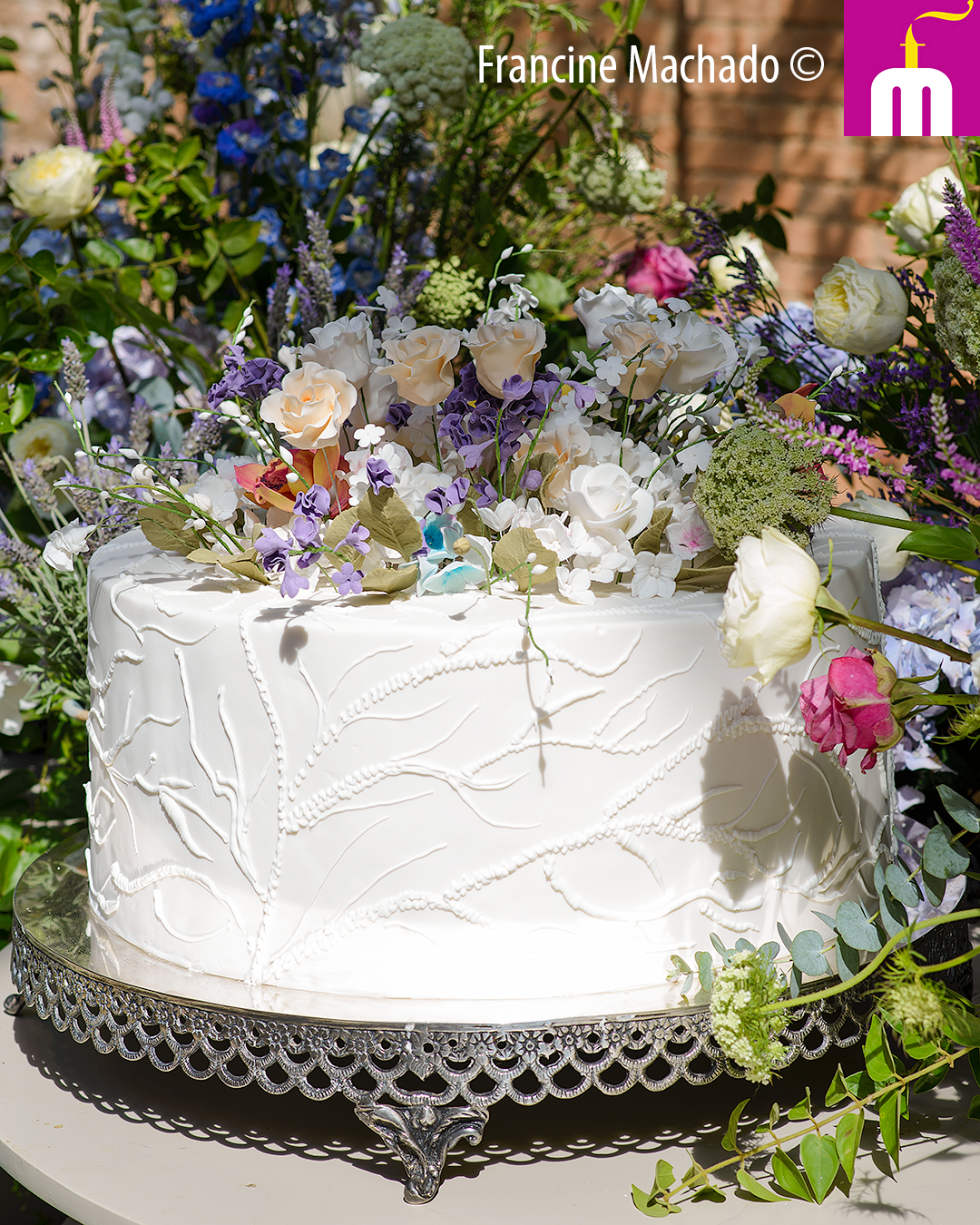 Francine Machado – Cake & Design – Bolos e Doces – Bolo de Casamento – Fazenda Vila Rica – Itatiba, SP
