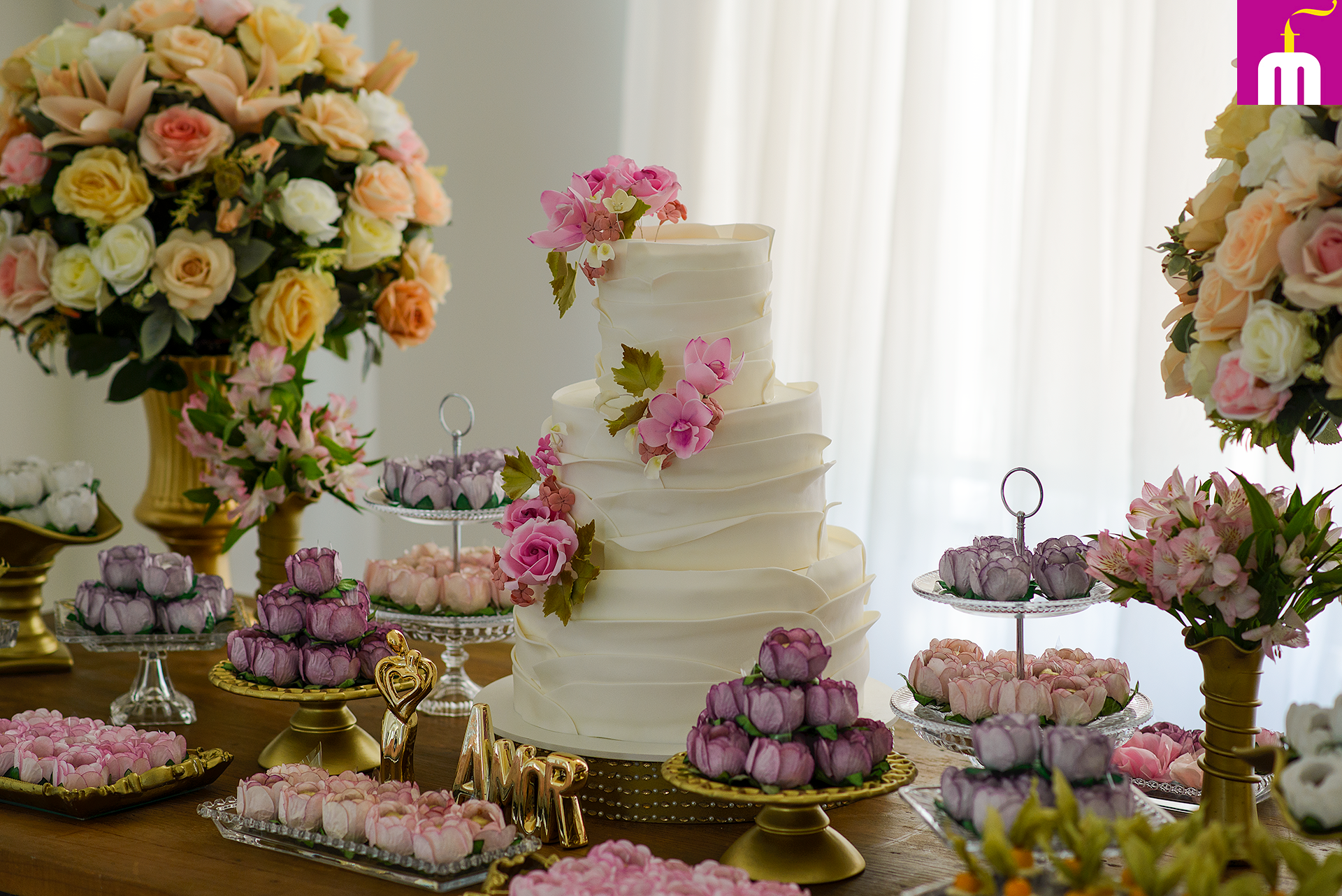 Francine Machado – Cake & Design – Bolos e Doces – Festa de Casamento – Grand Splendor – São José dos Campos, SP