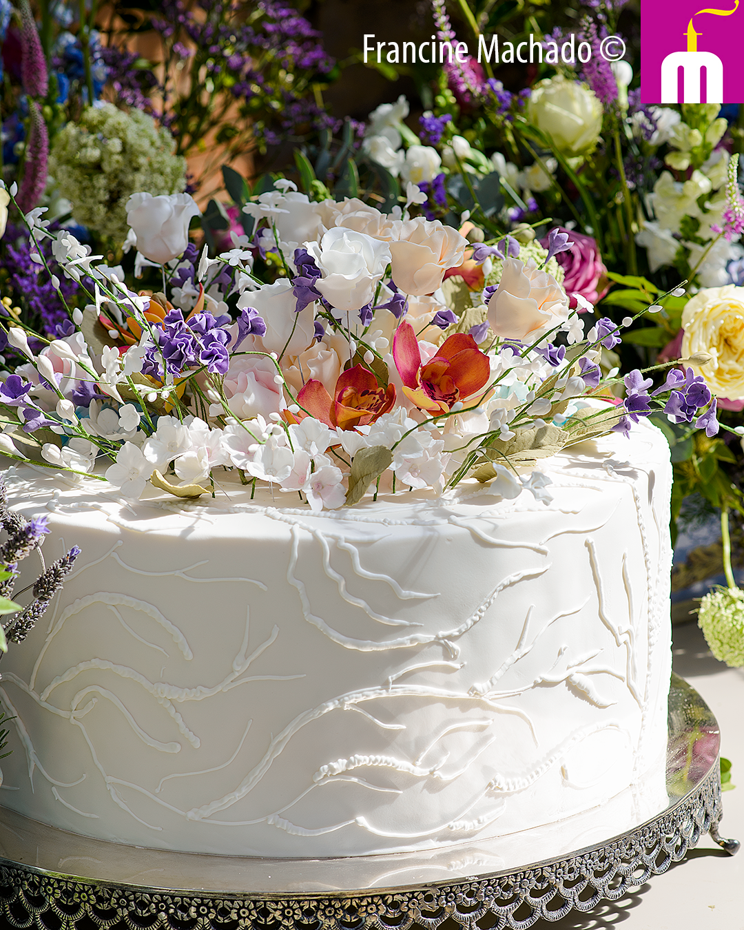 Francine Machado – Cake & Design – Bolos e Doces – Bolo de Casamento – Fazenda Vila Rica – Itatiba, SP