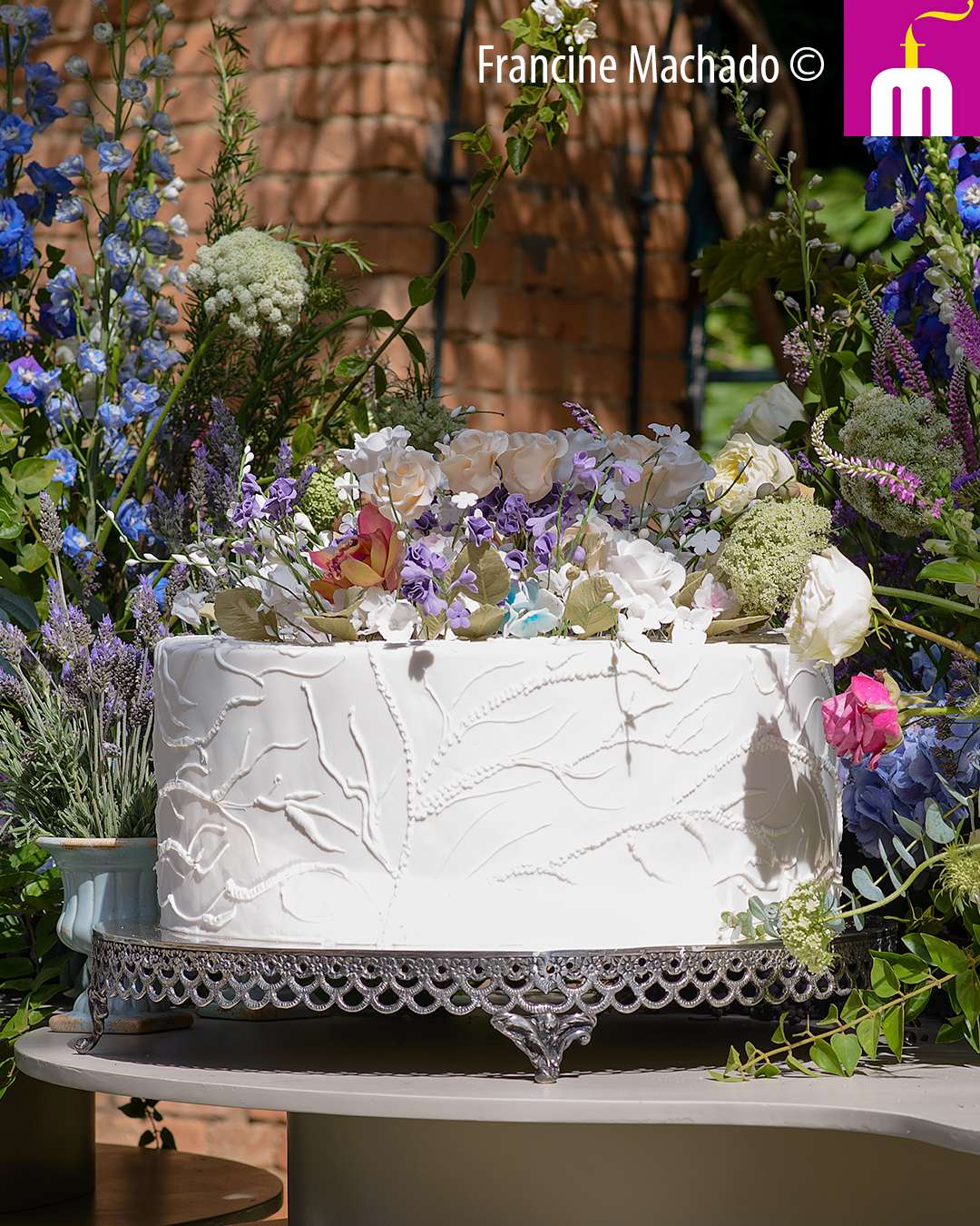 Francine Machado – Cake & Design – Bolos e Doces – Bolo de Casamento – Fazenda Vila Rica – Itatiba, SP