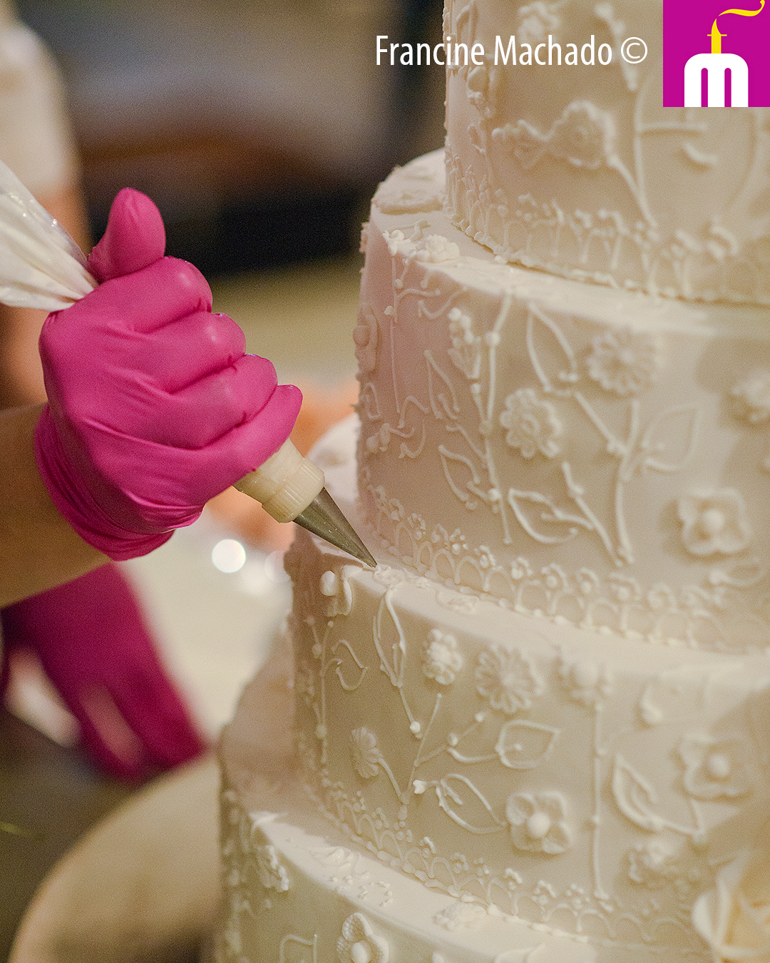 Francine Machado – Cake & Design – Bolos e Doces – Bolo para Casamento com 6 andares – Espaço LeSix – Jacareí – SP