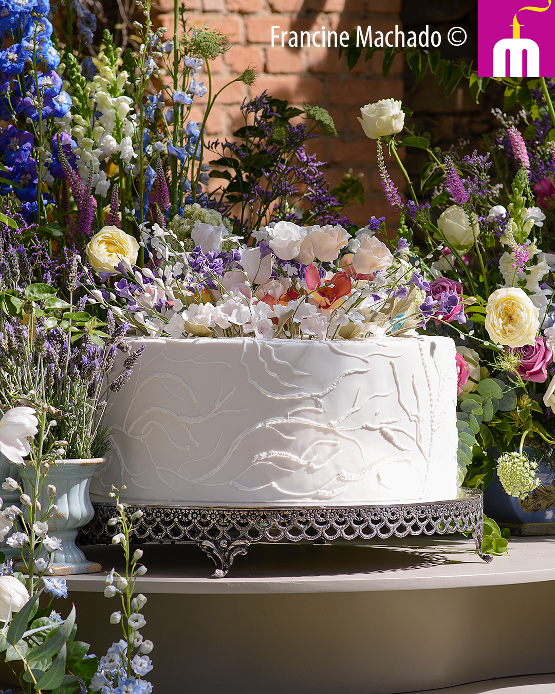 Francine Machado – Cake & Design – Bolos e Doces – Bolo de Casamento – Fazenda Vila Rica – Itatiba, SP