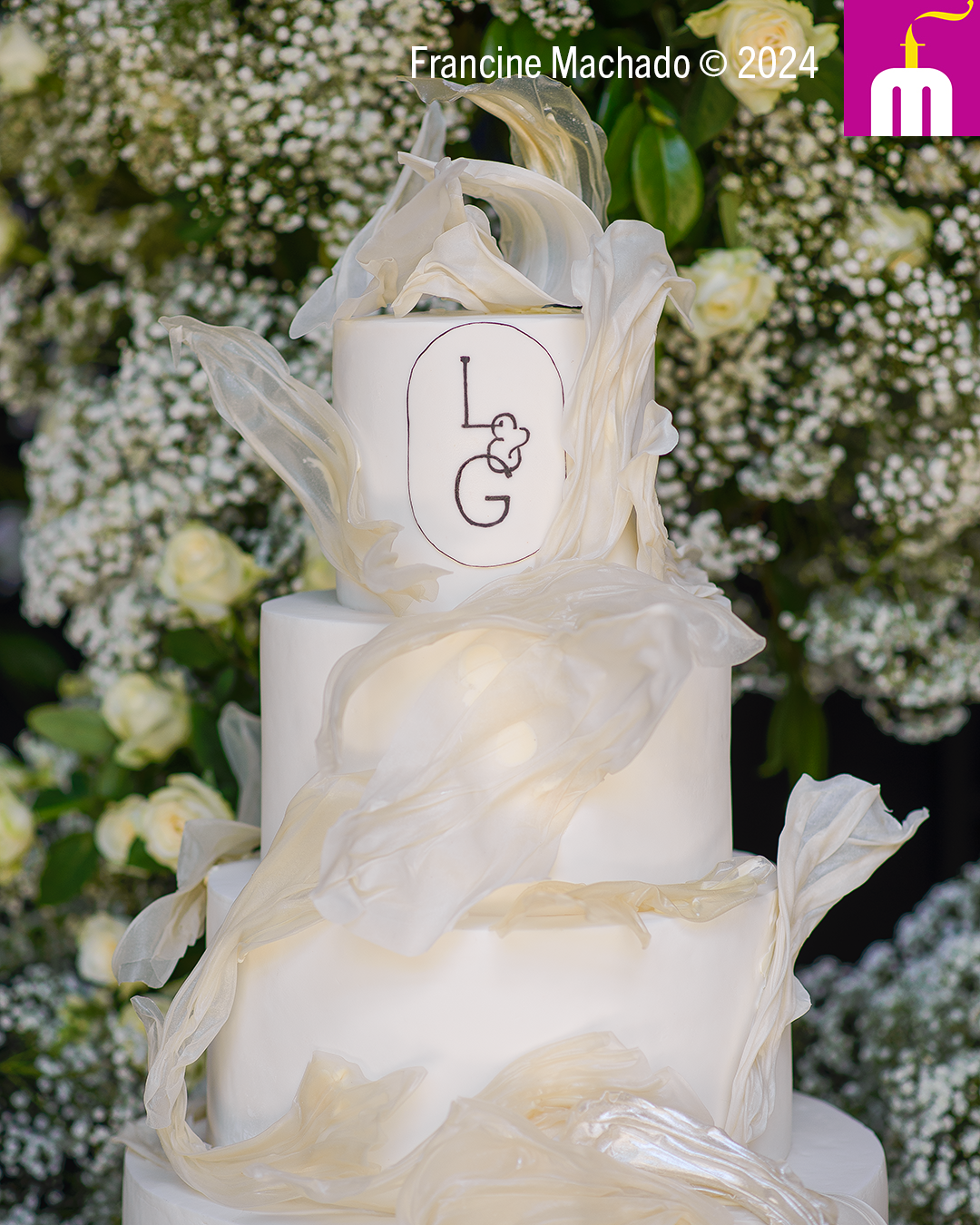 Francine Machado – Cake & Design – Bolos e Doces – Bolo de casamento com 4 andares – Fazenda Fortaleza – Taubaté, SP