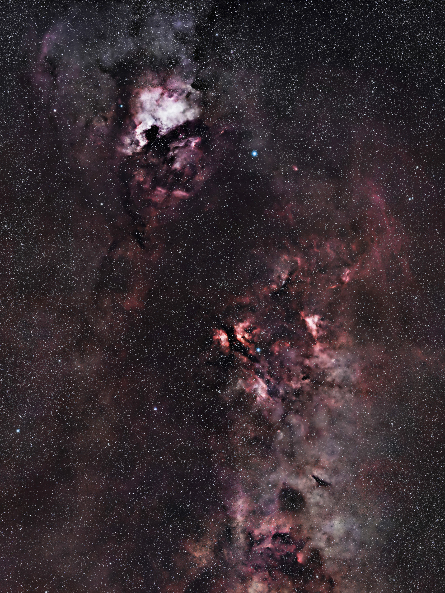 Nordamerikanebel, Sternbild Schwan - Serfaus, Tirol 