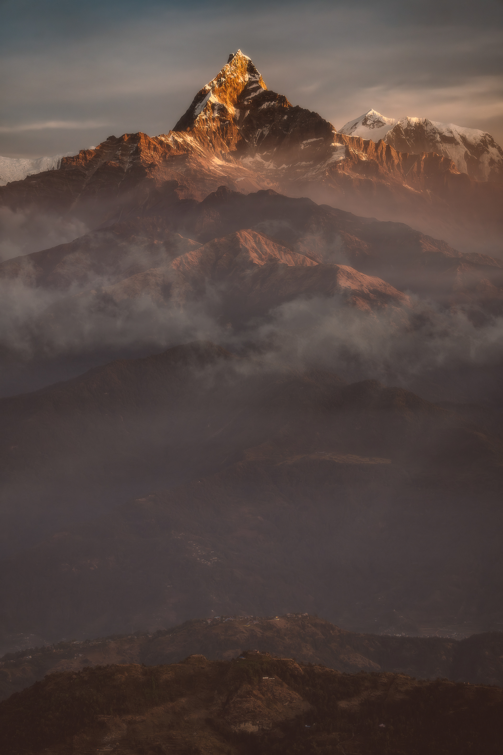 Machhapuchhare Above the Clouds