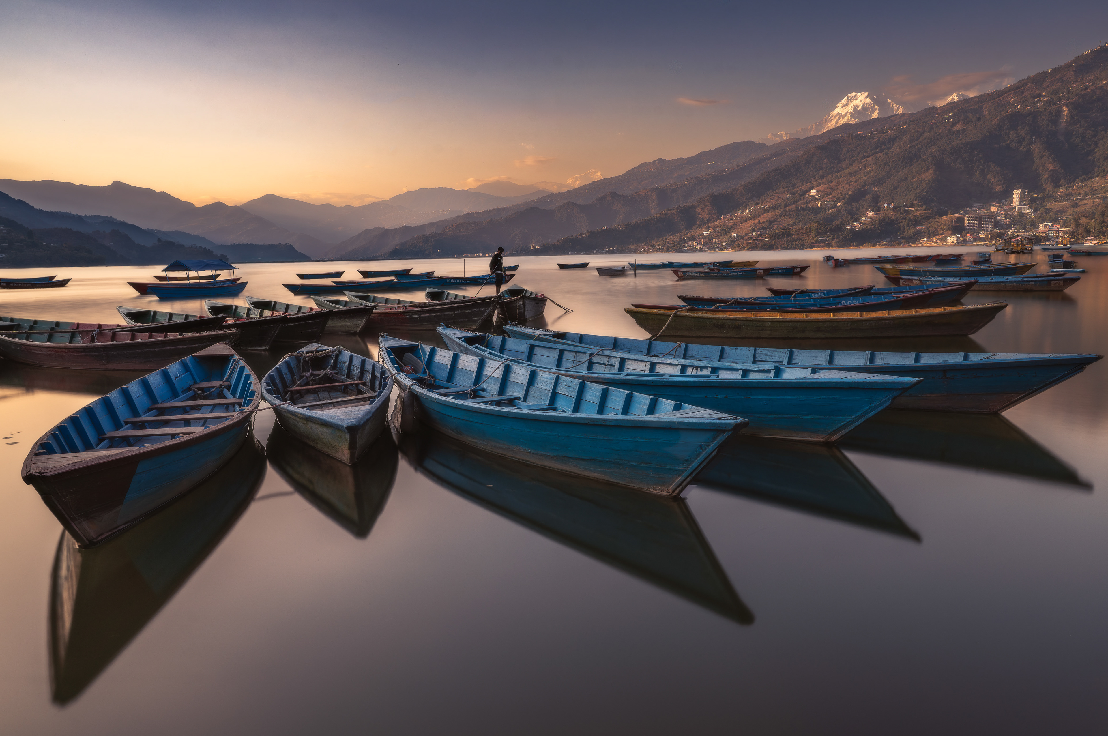Phewa Lake Long Exposure in Pokhara
