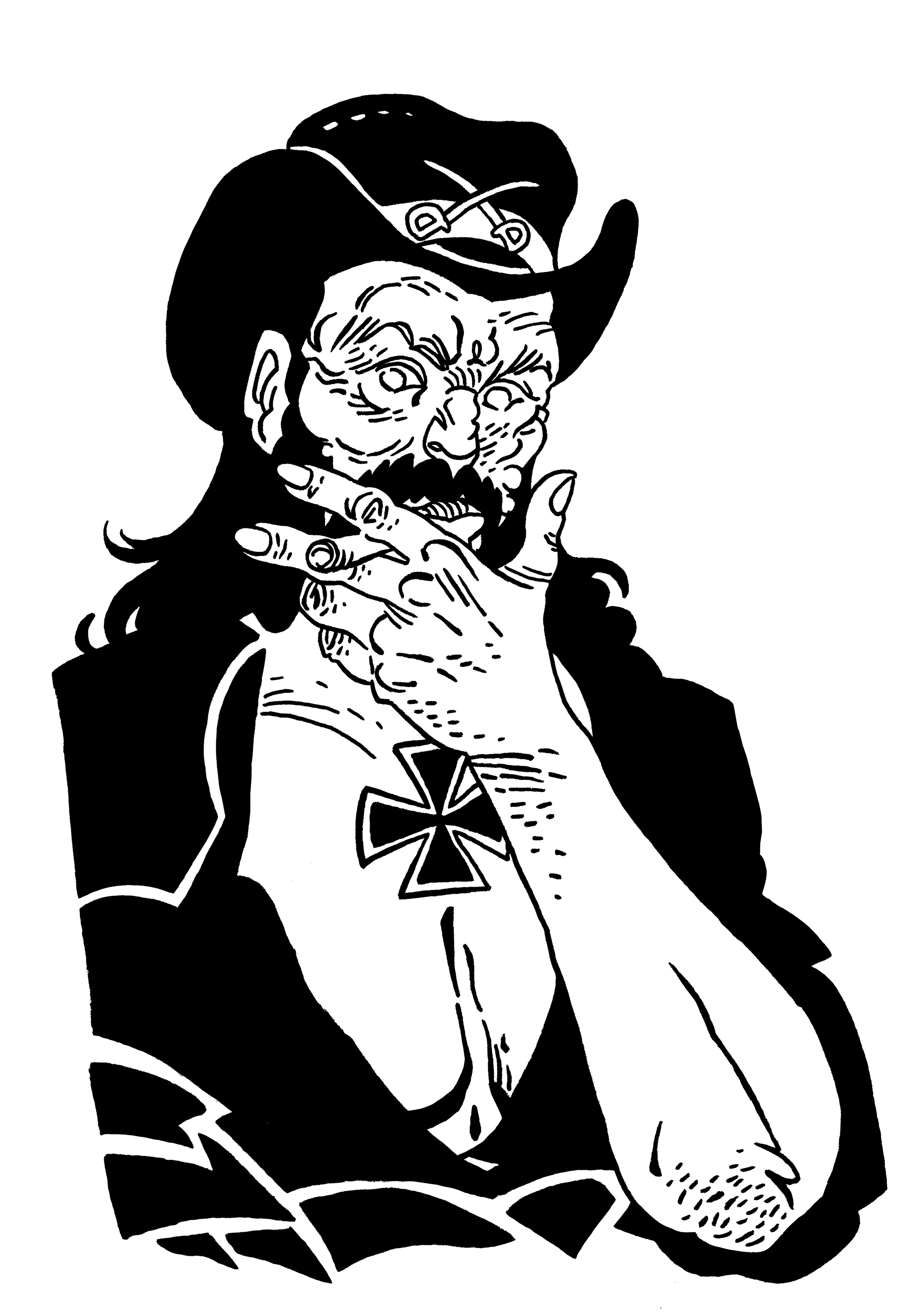 Portrait de Lemmy Kilmister (Motörhead)