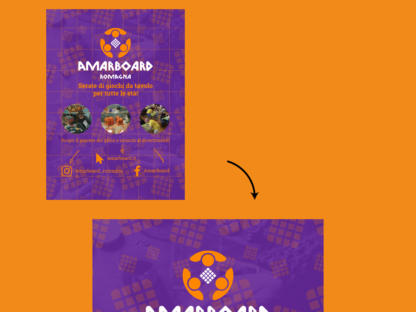 Poster rebranding AmarBoard Romagna
