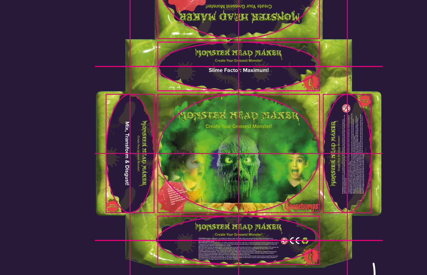 Monster Head Maker Packaging