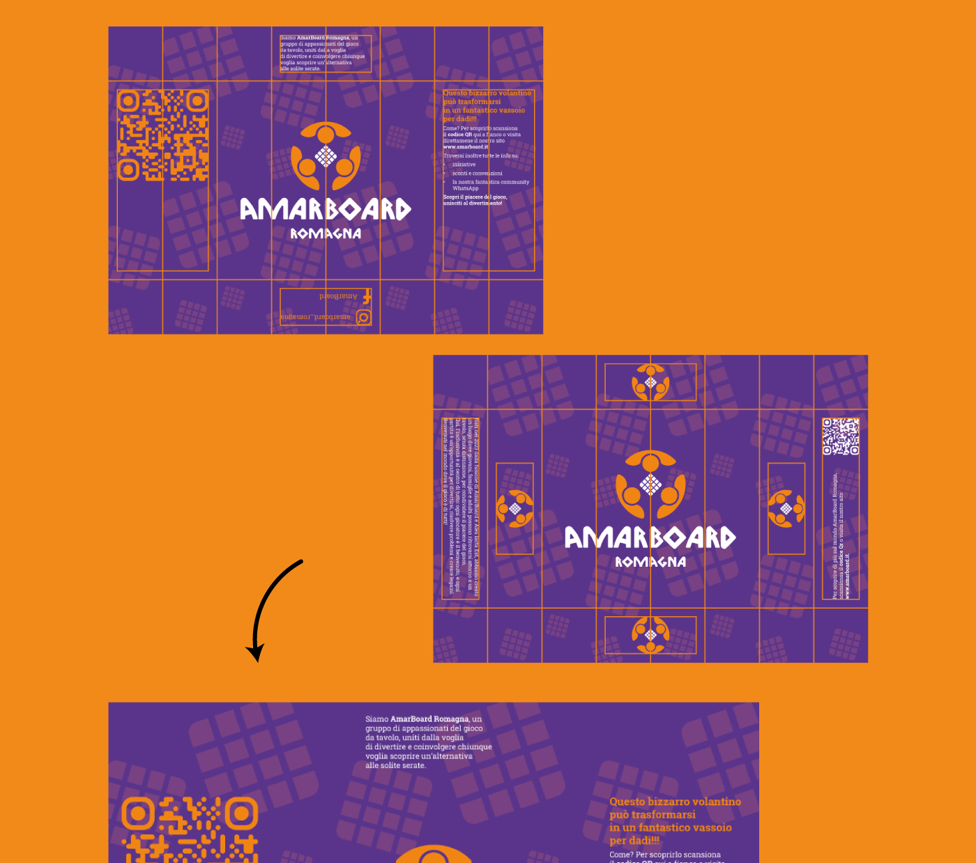 Pieghevole rebranding AmarBoard Romagna
