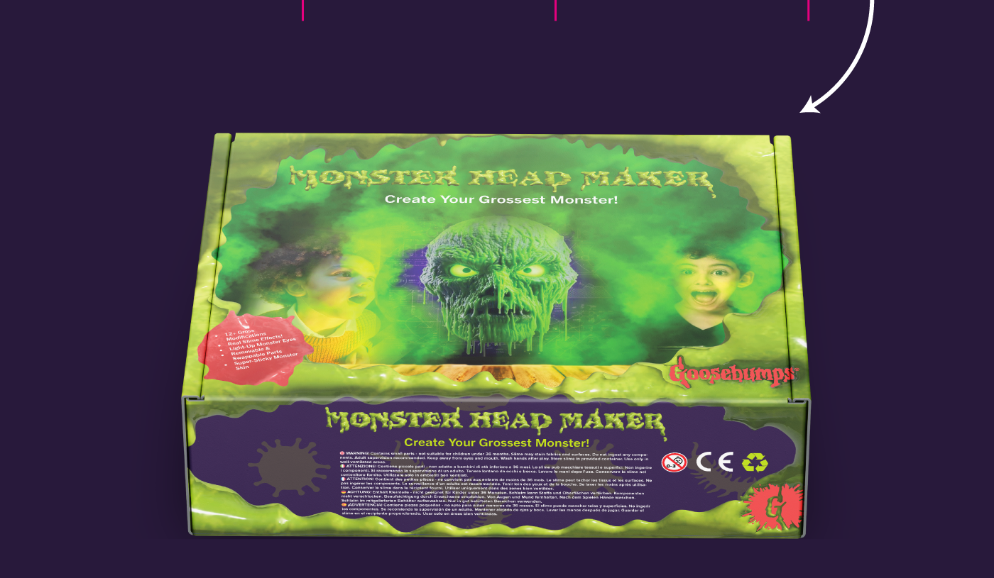 Monster Head Maker Packaging