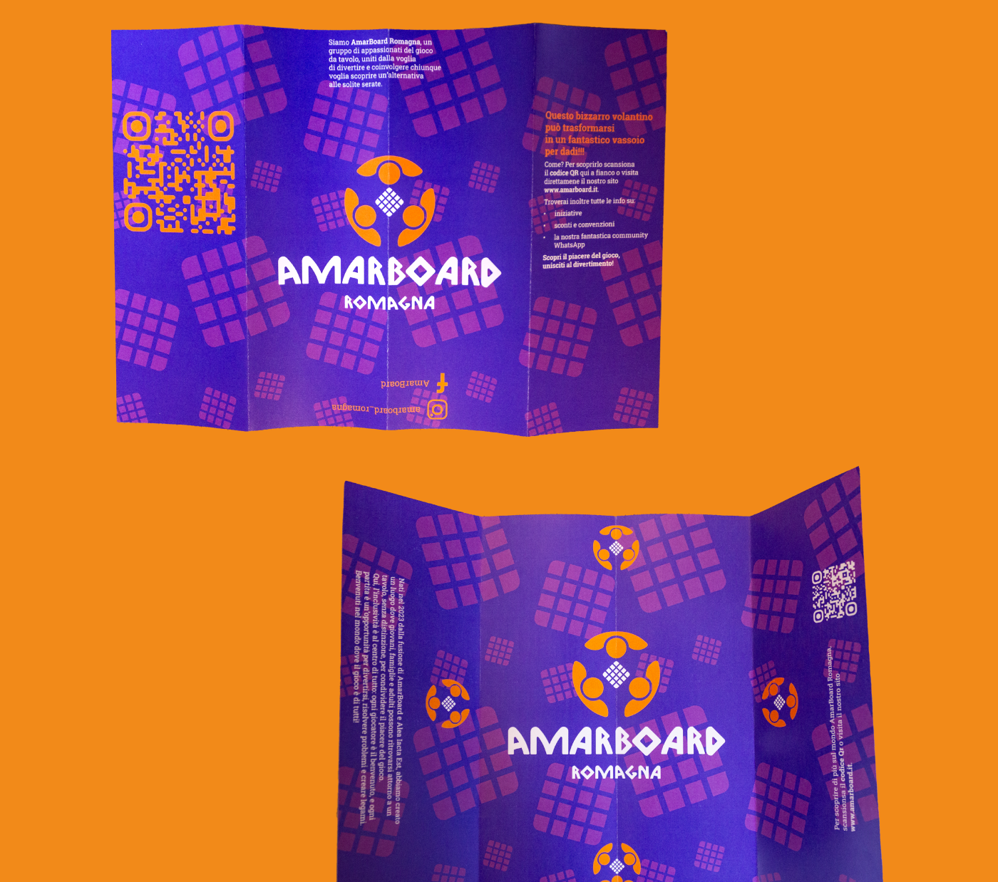 Pieghevole rebranding AmarBoard Romagna