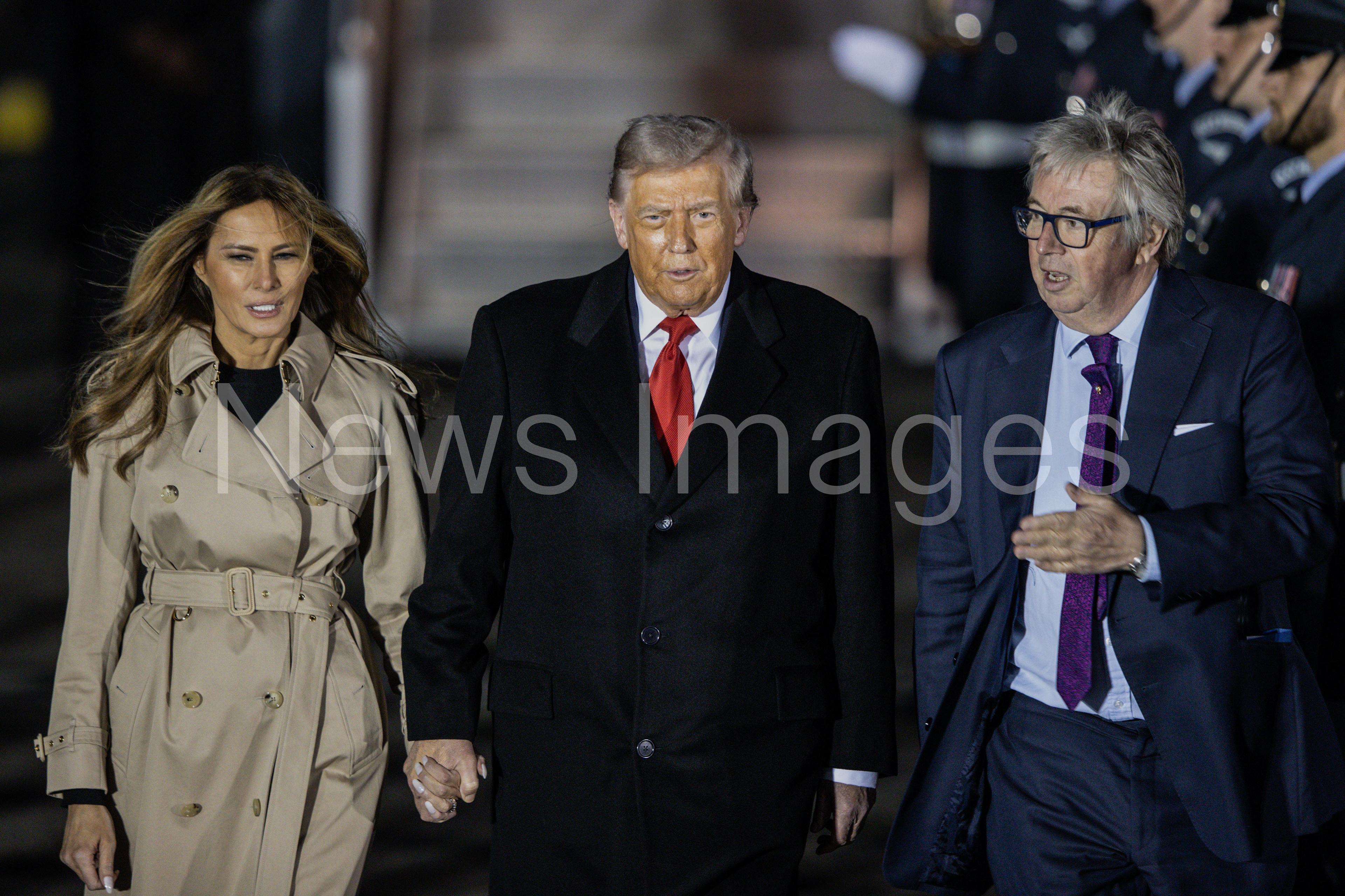 President Donald Trump and First Lady Melania Trump arrive in the UK for Trump's second State Visit
