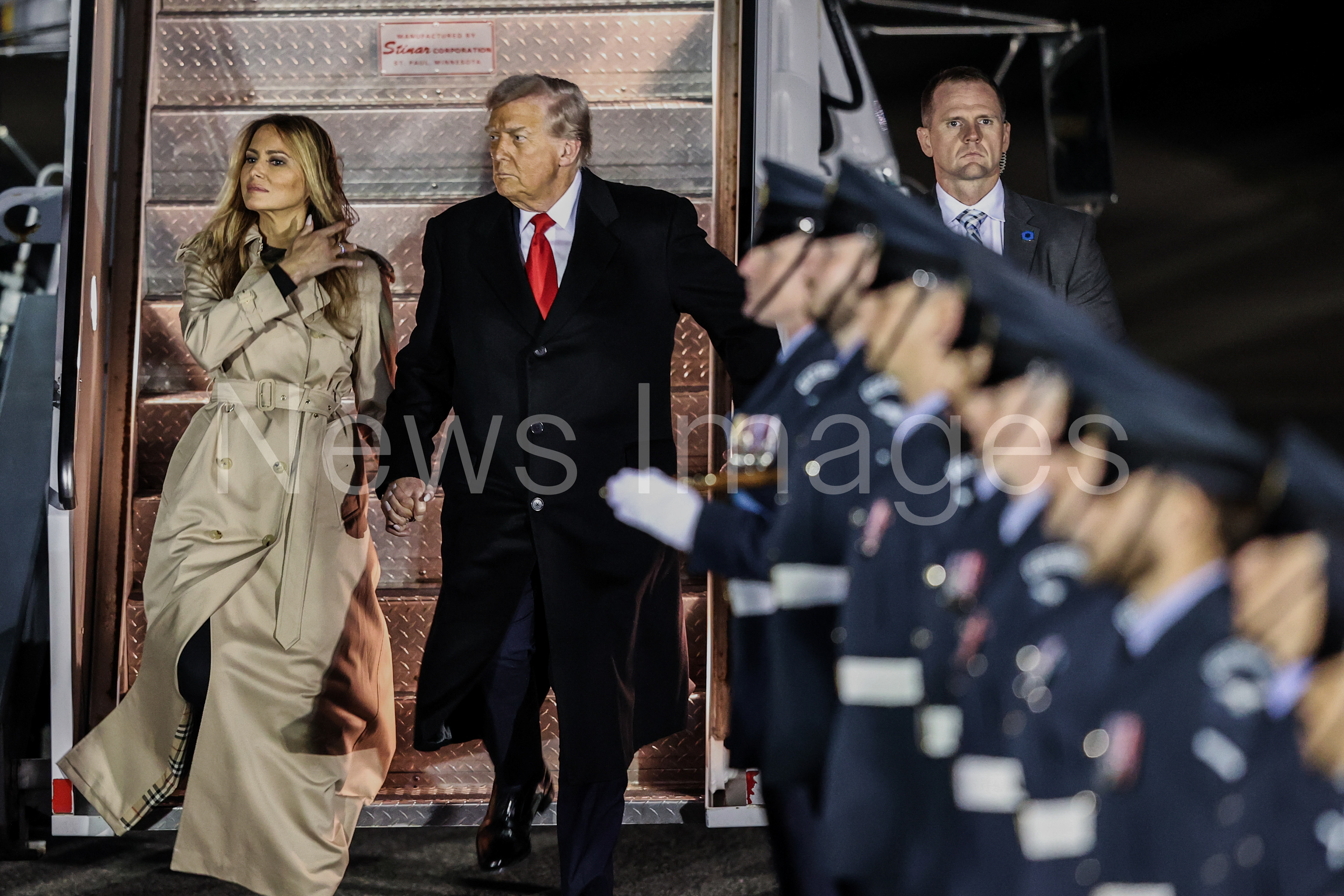 President Donald Trump and First Lady Melania Trump arrive in the UK for Trump's second State Visit
