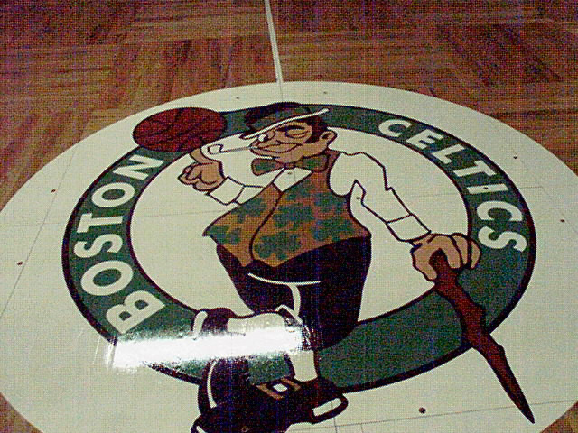 BOSTON CELTICS COURT-ALL PAINT