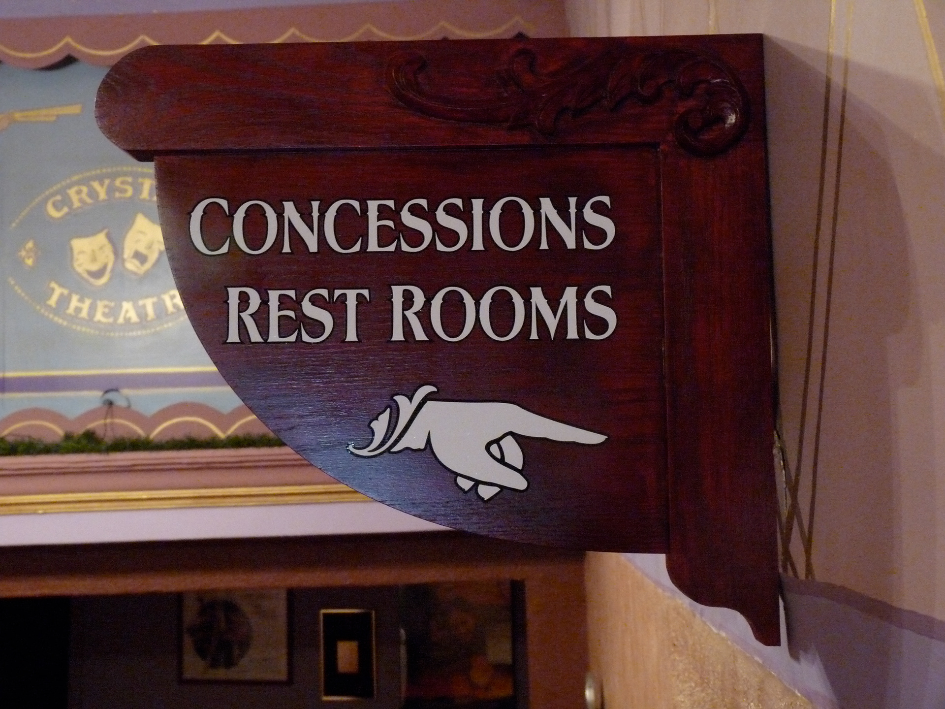 Stained Wood with Vinyl Letters