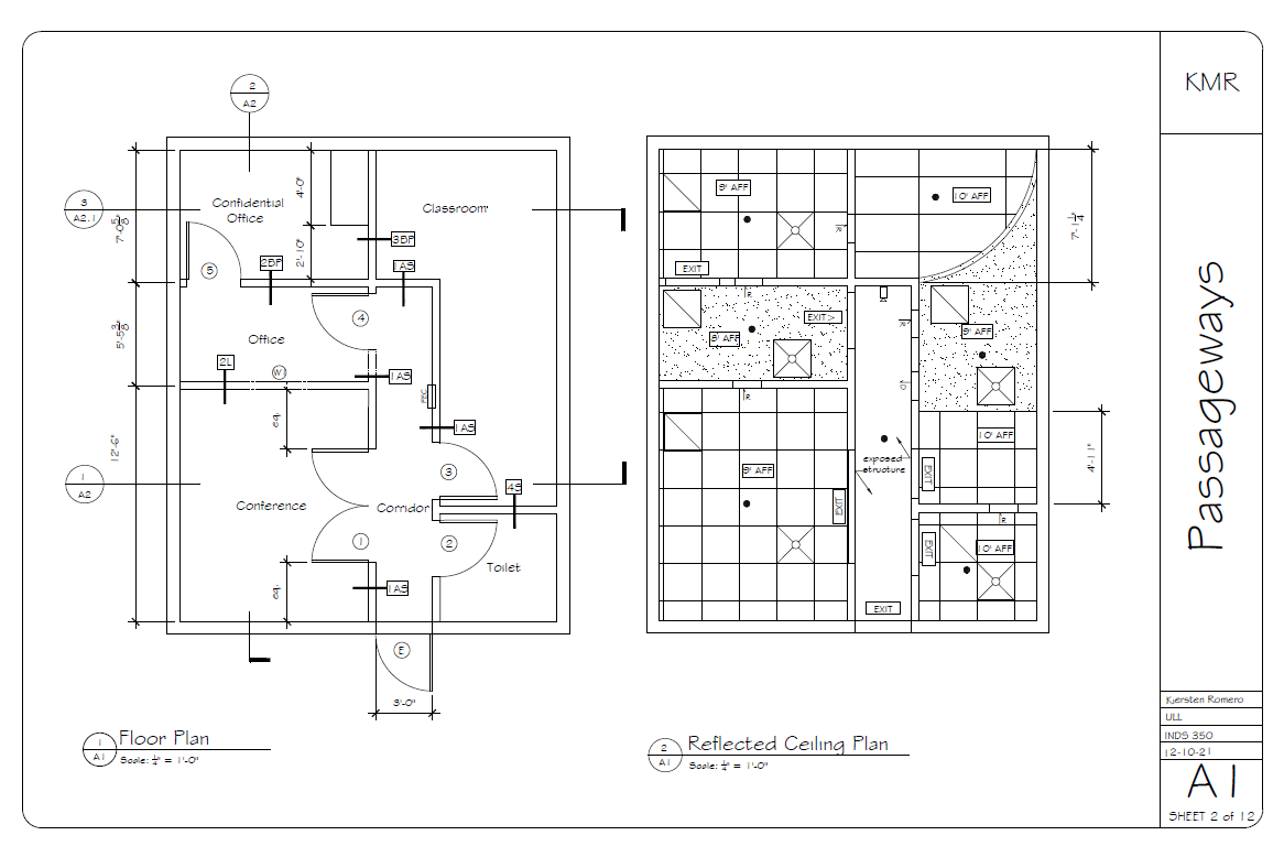 Floor plan and RCP