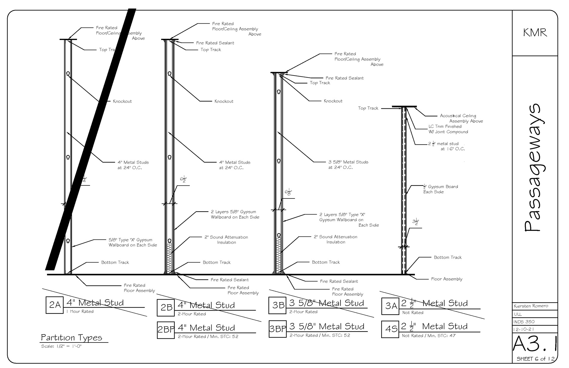 Interior Wall Sections