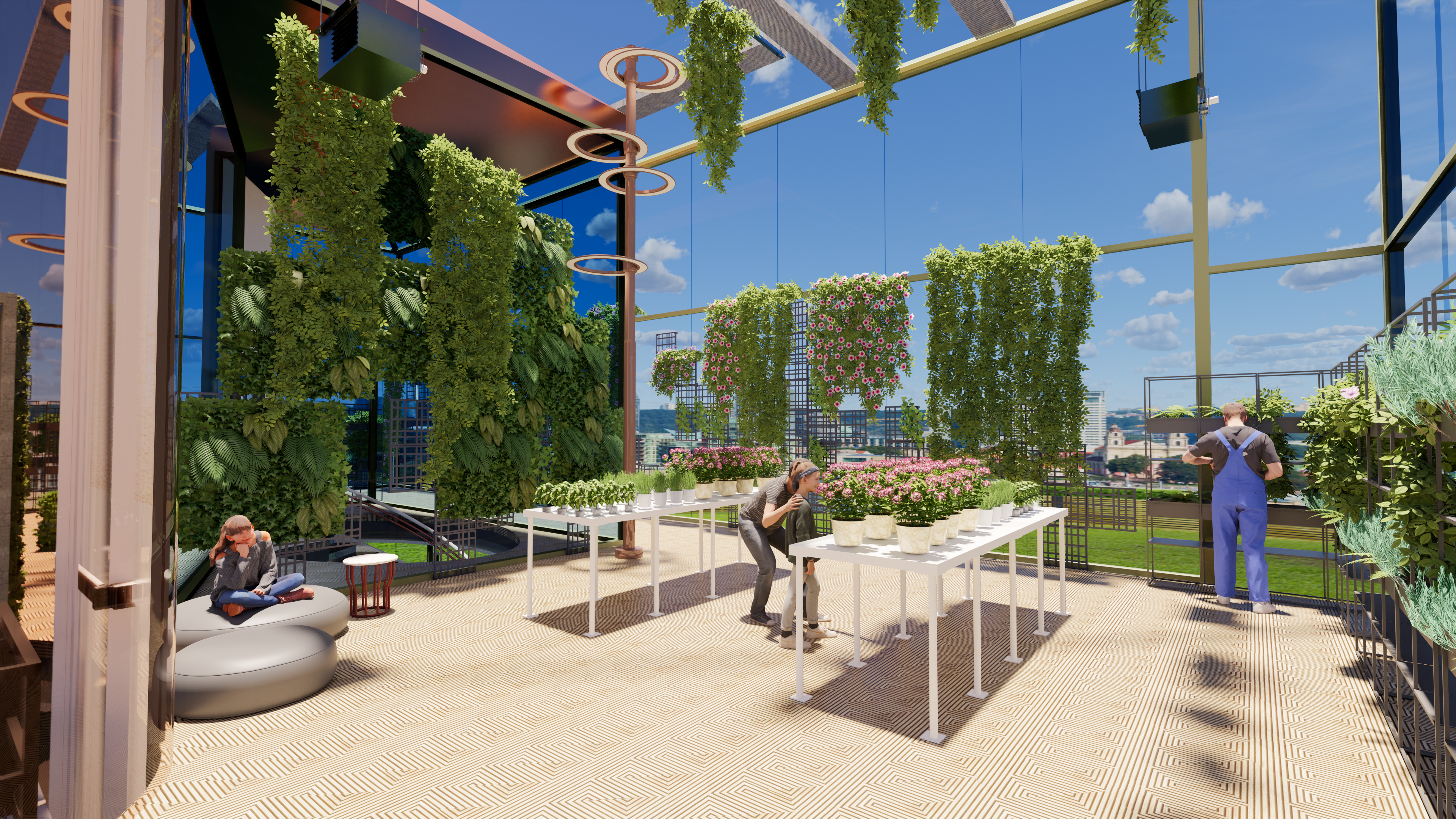 Interior View of Green House