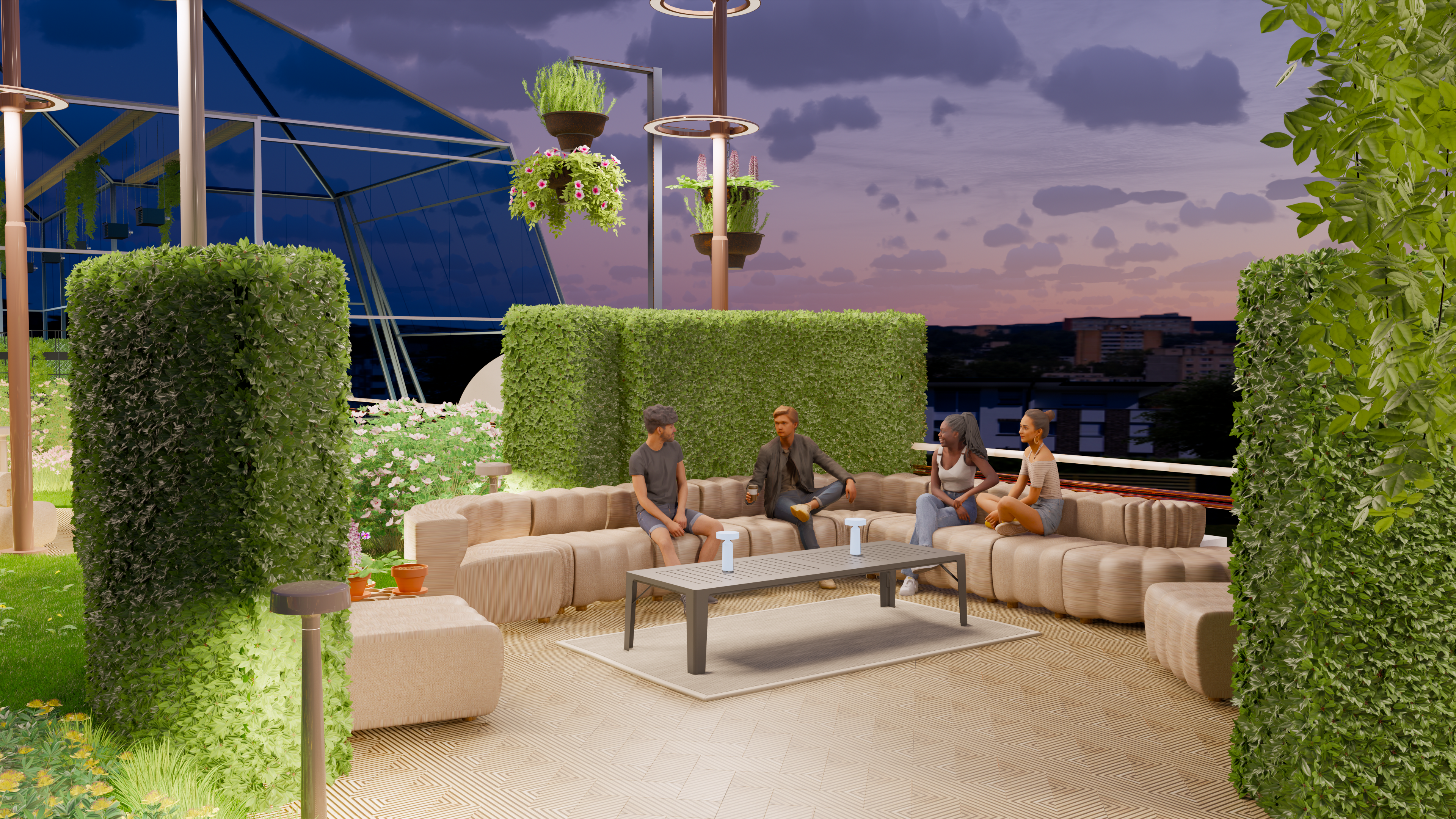Rooftop Lounge Space