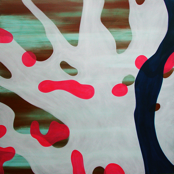 Untitled,  acrylic on canvas, 200 x 200 cm. 2007.
