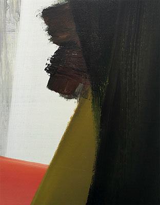 Untitled,  acrylic paint on linen, 35 x 27 cm. 2022.