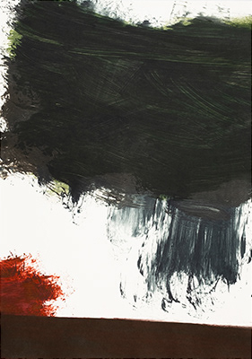 Untitled, monotype on Velin BFK Rives Arches 300 gr. paper,  54 x 38 cm. 2024. 