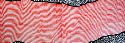 Untitled,  mixed media on paper, 14,5 x 42,2 cm. 2005.