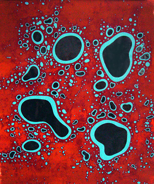 Untitled,  mixed media on paper, 170 x 140 cm. 2005.