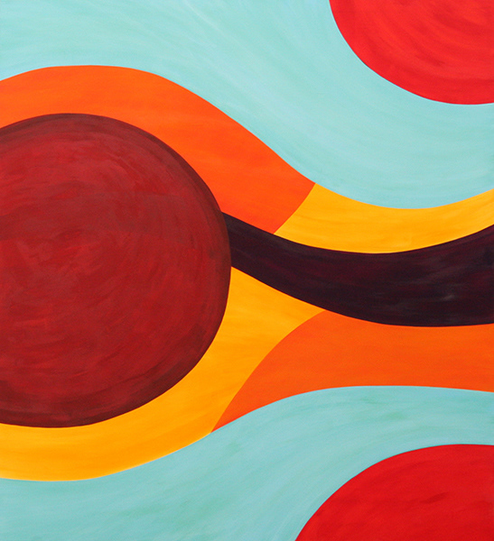 Untitled,  acrylic on canvas, 200 x 180 cm. 2007.