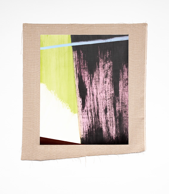 Untitled, acrylic on linen, 100 x 80 cm. Total 133 x 113 cm. 2023. 