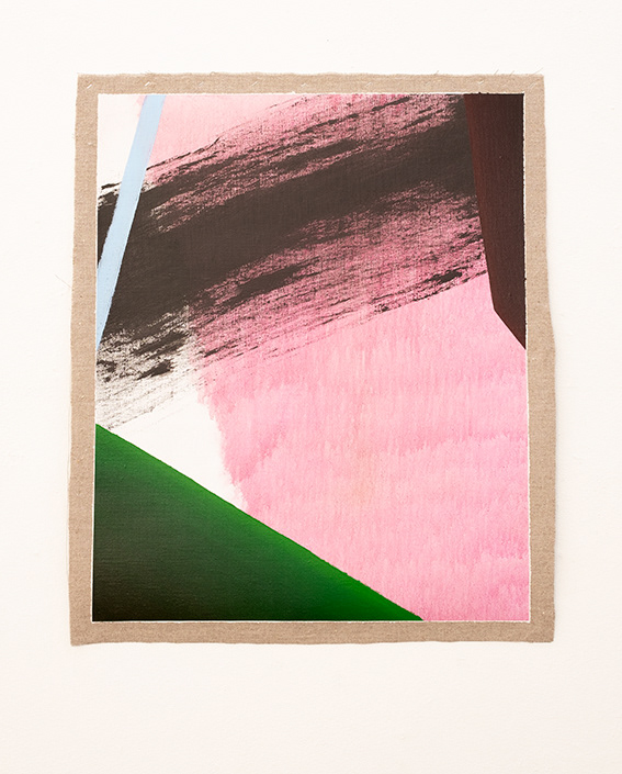 Untitled, acrylic on linen, 67,5 x 64 cm. Total 84 x 71 cm. 2023. 