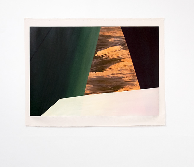 Untitled, acrylic on canvas, 110 x 159 cm. Total 133 x 173 cm. 2023.  