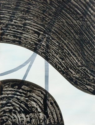 Untitled,  mixed media on paper, 64 x 48,5 cm. 2007.