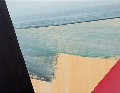 Untitled,  acrylic paint on linen, 27 x 35 cm. 2022.