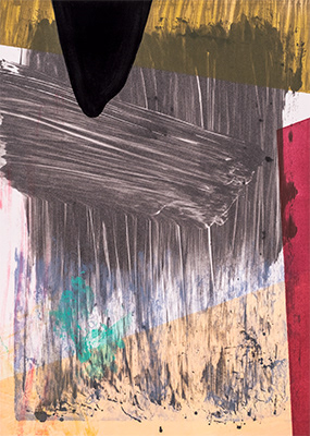 Untitled,  mixed media on paper, 69,5 x 49,5 cm. 2018.