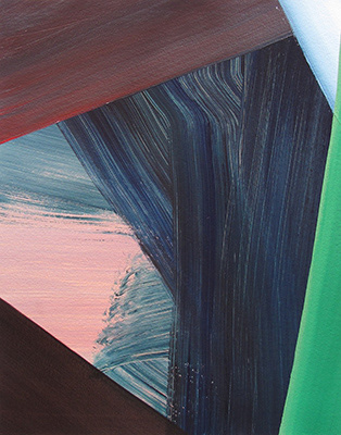 Untitled, acrylic on paper, 40 x 31 cm. 2013.