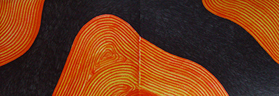 Untitled,  mixed media on paper, 14,5 x 42,2 cm. 2005.